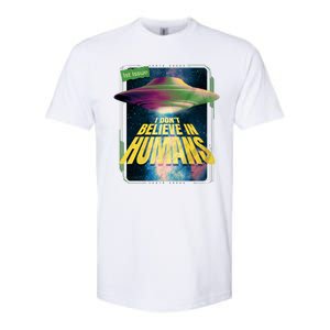 I Don't Believe In Humans UFO Softstyle CVC T-Shirt