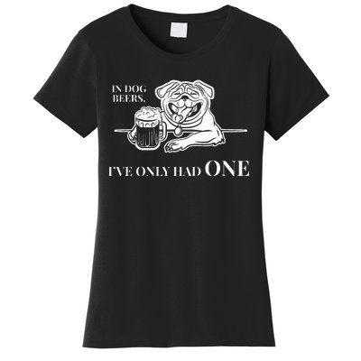 In Dog Beers IVe Only Had One Funny Drinking Women's T-Shirt