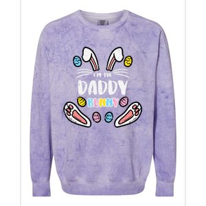 Im Daddy Bunny Rabbit Easter Family Matching Dad Papa Funny Gift Colorblast Crewneck Sweatshirt