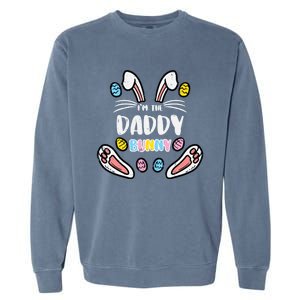 Im Daddy Bunny Rabbit Easter Family Matching Dad Papa Funny Gift Garment-Dyed Sweatshirt