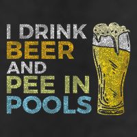 I Drink Beer And Pee In Pools Funny Grunge Vintage Pool Joke Tumbler