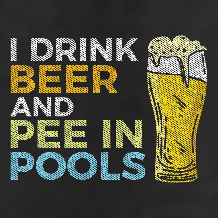 I Drink Beer And Pee In Pools Funny Grunge Vintage Pool Joke Tumbler