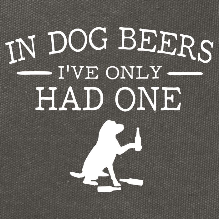 In Dog Beers I've Only Had One Cotton Canvas Backpack
