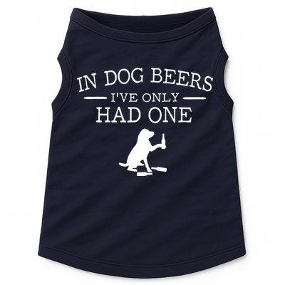 In Dog Beers I've Only Had One Doggie Tank