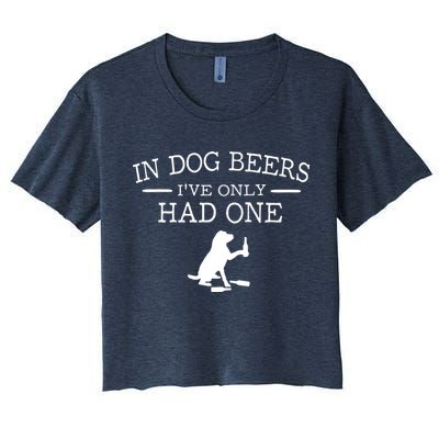 In Dog Beers I've Only Had One Crop Top