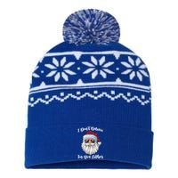 I Dont Believe In You Either Christmas Santa Sunglasses Gift USA-Made Snowflake Beanie