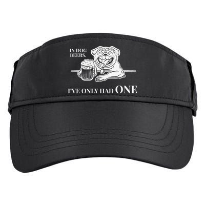 In Dog Beers Ive Only Had One Funny Drinking Adult Drive Performance Visor