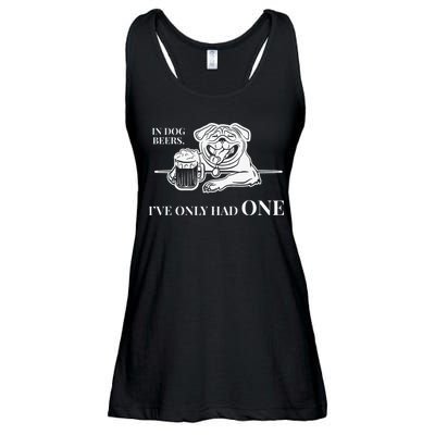 In Dog Beers Ive Only Had One Funny Drinking Ladies Essential Flowy Tank