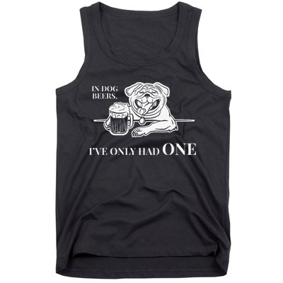 In Dog Beers Ive Only Had One Funny Drinking Tank Top
