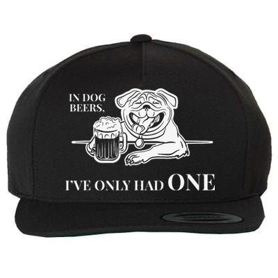 In Dog Beers Ive Only Had One Funny Drinking Wool Snapback Cap