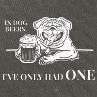 In Dog Beers Ive Only Had One Funny Drinking Cotton Canvas Backpack