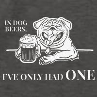 In Dog Beers Ive Only Had One Funny Drinking Vector Backpack