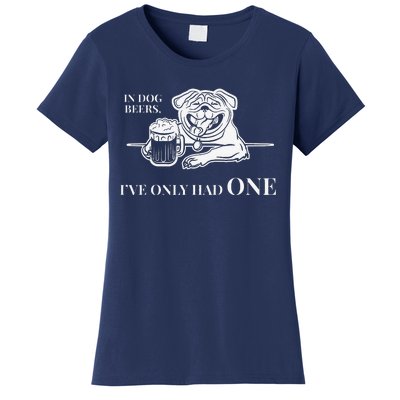 In Dog Beers Ive Only Had One Funny Drinking Women's T-Shirt