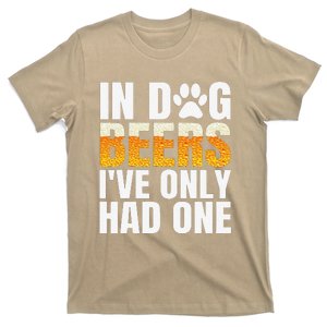 In Dog Beers Ive Only Had One Funny ETOH Tee T-Shirt