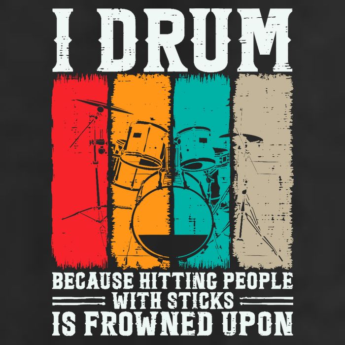 I Drum Because Hitting People With Sticks Is Frowned Upon Adult Drive Performance Visor
