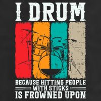 I Drum Because Hitting People With Sticks Is Frowned Upon Microfiber Hand Towel