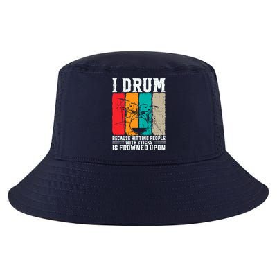 I Drum Because Hitting People With Sticks Is Frowned Upon Cool Comfort Performance Bucket Hat