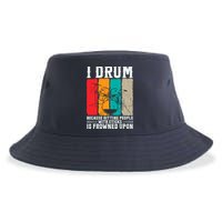I Drum Because Hitting People With Sticks Is Frowned Upon Sustainable Bucket Hat