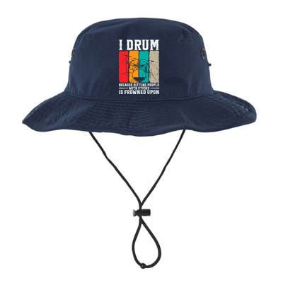 I Drum Because Hitting People With Sticks Is Frowned Upon Bucket Hat