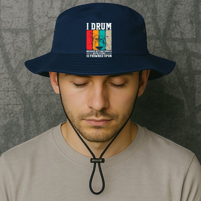 I Drum Because Hitting People With Sticks Is Frowned Upon Bucket Hat