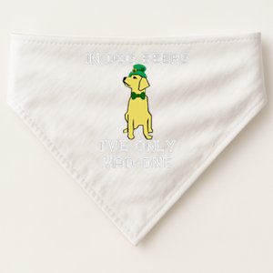 In Dog Beers I've Only Had One St. Patrick's Day USA-Made Doggie Bandana