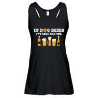 In Dog Beers I've Only Had One Funny ETOH Tee Ladies Essential Flowy Tank