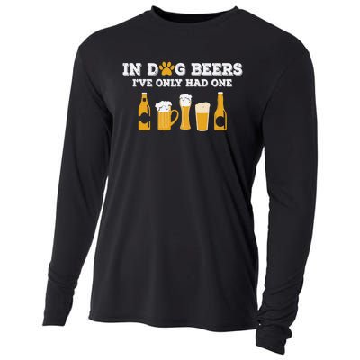 In Dog Beers I've Only Had One Funny ETOH Tee Cooling Performance Long Sleeve Crew