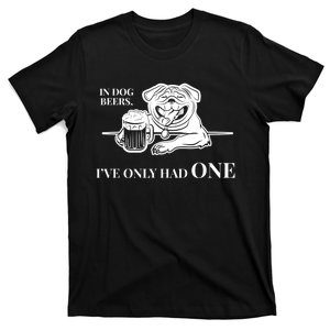 In Dog Beers I've Only Had One - Funny Drinking T-Shirt