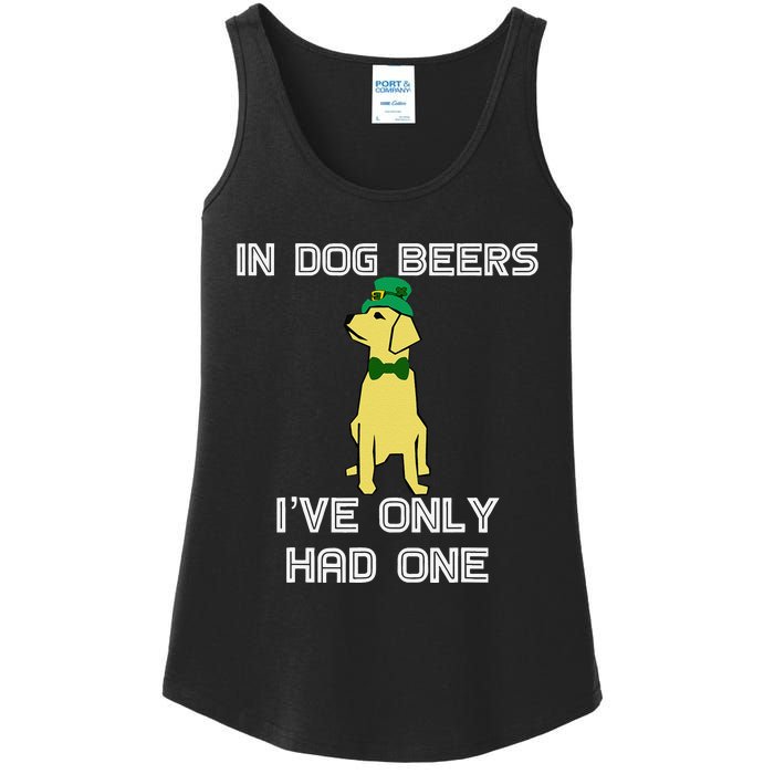 In Dog Beers I've Only Had One St. Patrick's Day Tee Ladies Essential Tank