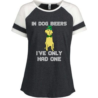 In Dog Beers I've Only Had One St. Patrick's Day Tee Enza Ladies Jersey Colorblock Tee