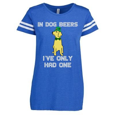 In Dog Beers I've Only Had One St. Patrick's Day Tee Enza Ladies Jersey Football T-Shirt