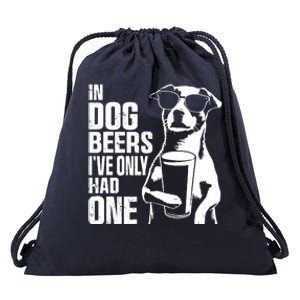 In Dog Beers Ive Only One Dog Women Funny Beer Drawstring Bag