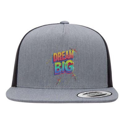 Inspirational Dream Big Flat Bill Trucker Hat