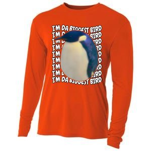 I'm Da Biggest Bird Meme For Bird Lovers Meme Enthusiasts Cooling Performance Long Sleeve Crew