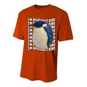 I'm Da Biggest Bird Meme For Bird Lovers Meme Enthusiasts Performance Sprint T-Shirt