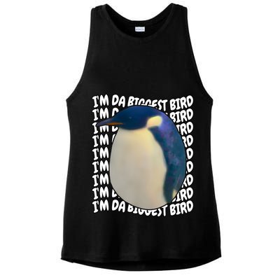 I'm Da Biggest Bird Meme For Bird Lovers Meme Enthusiasts Ladies PosiCharge Tri-Blend Wicking Tank