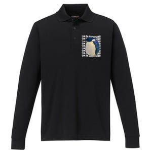 I'm Da Biggest Bird Meme For Bird Lovers Meme Enthusiasts Performance Long Sleeve Polo