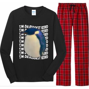 I'm Da Biggest Bird Meme For Bird Lovers Meme Enthusiasts Long Sleeve Pajama Set