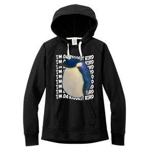 I'm Da Biggest Bird Meme For Bird Lovers Meme Enthusiasts Women's Fleece Hoodie