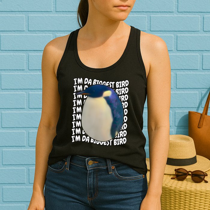 I'm Da Biggest Bird Meme For Bird Lovers Meme Enthusiasts Womens Tank Top