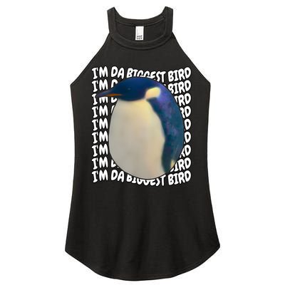 I'm Da Biggest Bird Meme For Bird Lovers Meme Enthusiasts Women's Perfect Tri Rocker Tank
