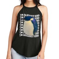 I'm Da Biggest Bird Meme For Bird Lovers Meme Enthusiasts Women's Perfect Tri Rocker Tank