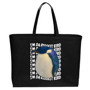 I'm Da Biggest Bird Meme For Bird Lovers Meme Enthusiasts Cotton Canvas Jumbo Tote