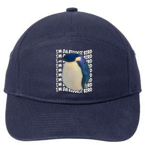 I'm Da Biggest Bird Meme For Bird Lovers Meme Enthusiasts 7-Panel Snapback Hat