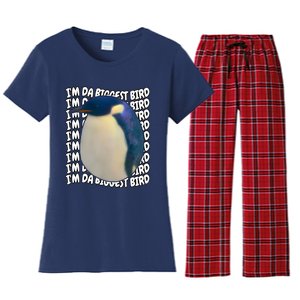 I'm Da Biggest Bird Meme For Bird Lovers Meme Enthusiasts Women's Flannel Pajama Set