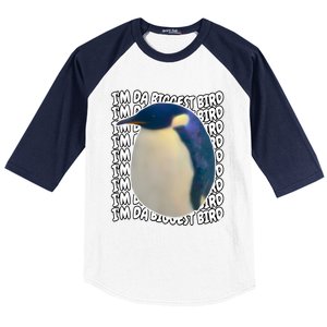 I'm Da Biggest Bird Meme For Bird Lovers Meme Enthusiasts Baseball Sleeve Shirt