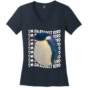 I'm Da Biggest Bird Meme For Bird Lovers Meme Enthusiasts Women's V-Neck T-Shirt