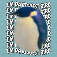 I'm Da Biggest Bird Meme For Bird Lovers Meme Enthusiasts Sueded Cloud Jersey T-Shirt