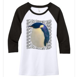 I'm Da Biggest Bird Meme For Bird Lovers Meme Enthusiasts Women's Tri-Blend 3/4-Sleeve Raglan Shirt