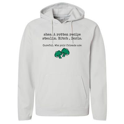 Internet Drama Broccoli Casserole Recipe Stealing Performance Fleece Hoodie